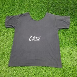 VTG 1981 CATS Broadway Musical T-Shirt Womens M Scoop Neck